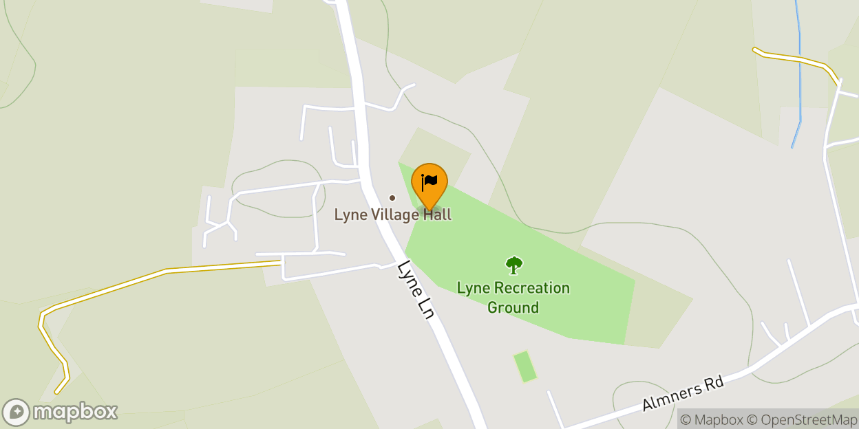 Map of Lyne Village Hall