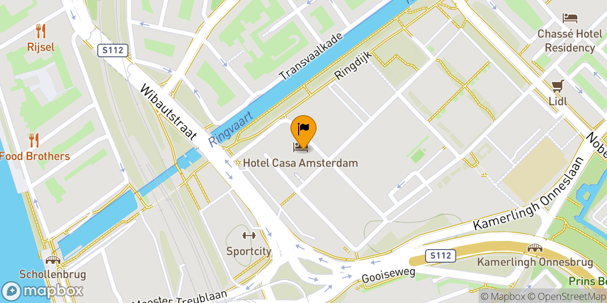 Map of Hotel Casa Amsterdam