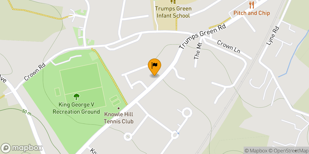 Map of Trumps Green Infant School