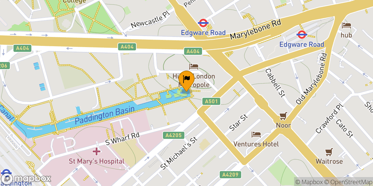 Map of BrewDog Paddington