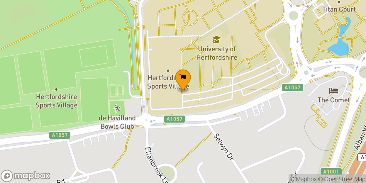 Map of Hertfordshire Sports Village