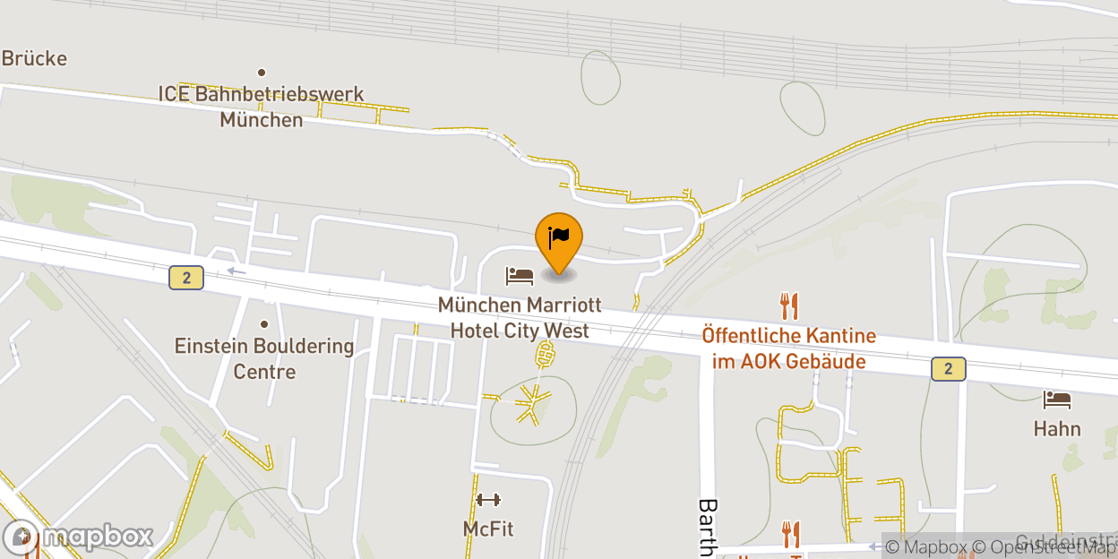 Map of Munich Marriott Hotel City West