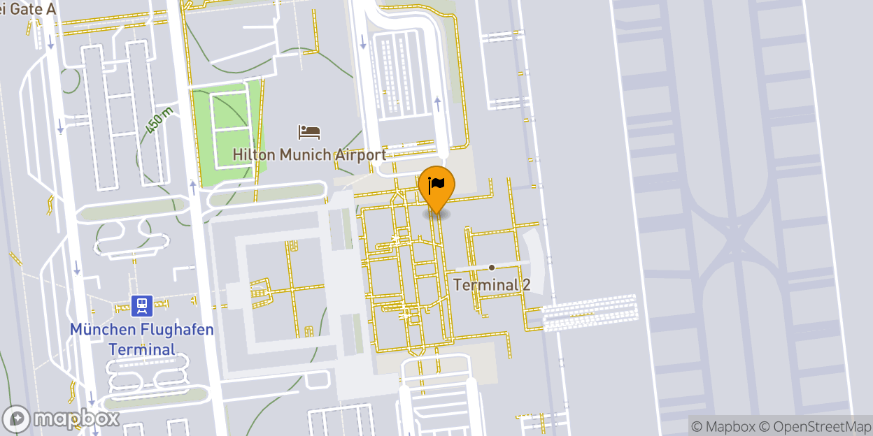 Map of Munich Airport Franz Josef Strauss (MUC) (Flughafen München Franz Josef Strauß)